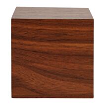 Réveil digital cube 8 x 8 cm effet bois - OSTARIA