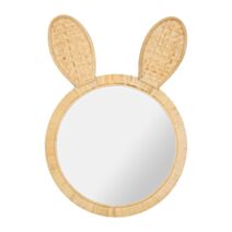 Miroir rotin Lapin Ø29 cm - OSTARIA