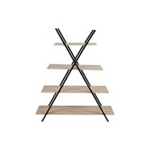 Etagère pyramide 4 niveaux 115 x 22 x 140 cm métal/bois - OSTARIA