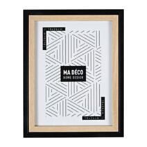 Cadre photo Cali 18 x 24 cm bois noir - OSTARIA