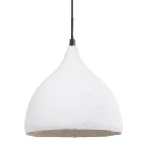 Suspension Ciment Portland Blanche 21,5x21,5x21,5cm 220V 60W