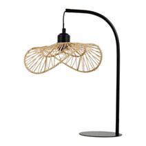 Lampe céramique Corde Métal Ozana Naturelle 45x24,5x32cm 220V 60W