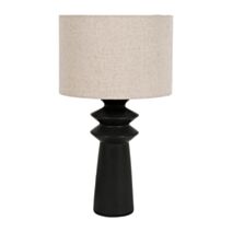 Lampe céramique Noire Rey 43x23x23cm 220V 60W