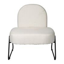 Fauteuil Polyester Lin Auguste 76x72x78cm