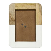 Cadre Nacre 10 x 15 cm bois bois naturel/blanc - OSTARIA 