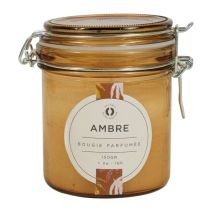 Bougie en pot parfumée Ambre M Ø8 x H10 cm - OSTARIA