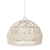 Suspension Macrame Coton Ecru Ø33cm