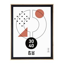Cadre photo Noah bois/noir 30 x 40 cm - OSTARIA