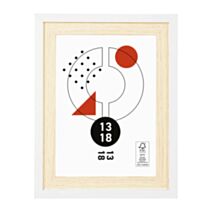 Cadre photo Cali bois/blanc 13 x 18 cm - OSTARIA