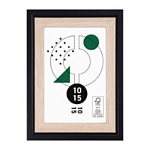 Cadre photo Cali bois/noir 10 x 15 cm - OSTARIA