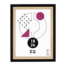 Cadre photo Cali bois/noir 18 x 24 cm - OSTARIA
