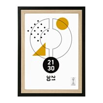 Cadre photo Cali bois/noir 21 x 30 cm - OSTARIA