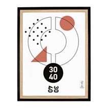 Cadre photo Cali bois/noir 30 x 40 cm - OSTARIA