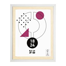 Cadre photo Cali bois/blanc 18 x 24 cm - OSTARIA