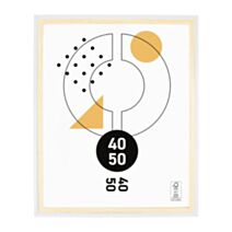 Cadre photo Cali bois/blanc 40 x 50 cm - OSTARIA