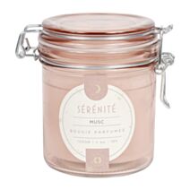 Bougie en pot parfumée musc Ø8xH,10cm Rose - OSTARIA
