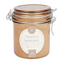 Bougie parfumée Bois de santal Verre Ø8xH,10cm Marron - OSTARIA