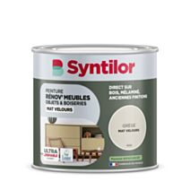 Peinture Renov meubles et objets grège mat velours 0,5L - SYNTILOR