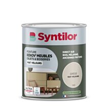 Peinture Renov meubles et objets grège mat velours 1L - SYNTILOR