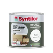 Peinture Renov meubles et objets blanc absolu mat velours 0,5L - SYNTILOR