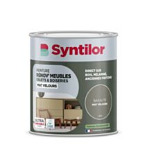 Peinture Renov meubles et objets basalte mat velours 1L - SYNTILOR