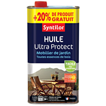 Huile Ultra Protect Mobilier de Jardin Naturel 1L + 20% - SYNTILOR