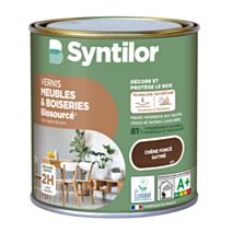 Vernis Meubles et Boiseries Biosourcé* Nature Protect® 0.5L chêne foncé - SYNTILOR