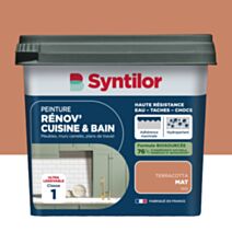 Peinture Rénov' Cuisine & Bain Biosourcee Terracotta mat 0,75L - SYNTILOR
