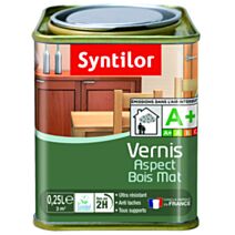 Vernis aspect bois mat incolore 0.25l - SYNTILOR