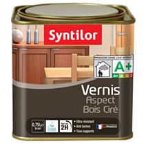 Vernis aspect bois cire incolore 0.75l - SYNTILOR