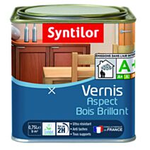 Vernis aspect bois brillant chene moyen 0.75l - SYNTILOR