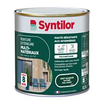 Peinture extérieure multimatériaux 0,5L vert basque satiné - SYNTILOR