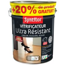 Vitrificateur Ultra Résistant 5L+20% Incolore Satiné Syntilor