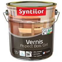 Vernis aspect bois cire incolore 2.5l - SYNTILOR