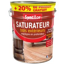 Saturateur Bois Extérieur Incolore 5L+20% Syntilor
