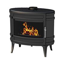 Poêle à bois fonte Mandor 8-18kW Bûches 66cm - INVICTA