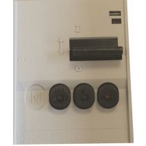Combine pac 20a 3p+n saillie gris