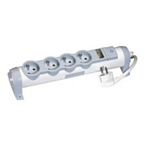 Multiprise 4 prises confort et sécurité- indicateur de surcharge 2P+T - LEGRAND