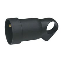 Prolongateur plastique 2P+T 16A ave anneau noir - LEGRAND