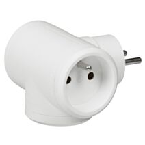 Fiche 3 prises 2p+t 16a 3 sorties latérales blanc - LEGRAND