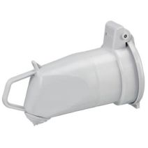 Fiche femelle Plexo 20A 2 pôles + terre + clapet protection