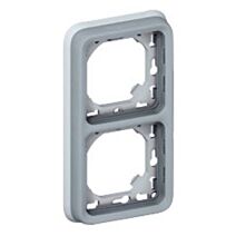 Support 2postes vertical gris plexo à composer