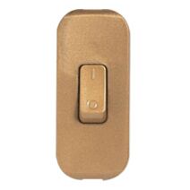 interrupteur à bascule touche de couleur 2a fil souple vieil or - LEGRAND