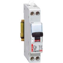 Disjoncteur 1phase+neutre 25a lexic