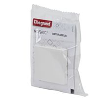 Obturateur mosaic - 2 modules - livré avec enjo blanc - LEGRAND