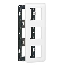 Plaque support mosaic - pour 3x2 modules montage vertical blanc - LEGRAND