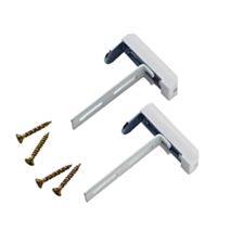 Supports de face blancs pour fenêtre pvc