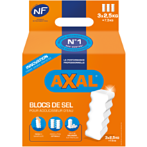 Blocs de sel pour adoucisseurs d'eau 7,5 kg (3x2,5 kg) - AXAL