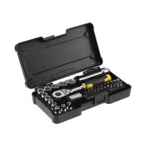 Coffret de douilles avec clé à cliquet 37 pièces ¼’’ - STANLEY