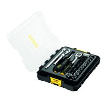 Coffret 48 douilles + accessoires Stakbox M 1/4" - STANLEY